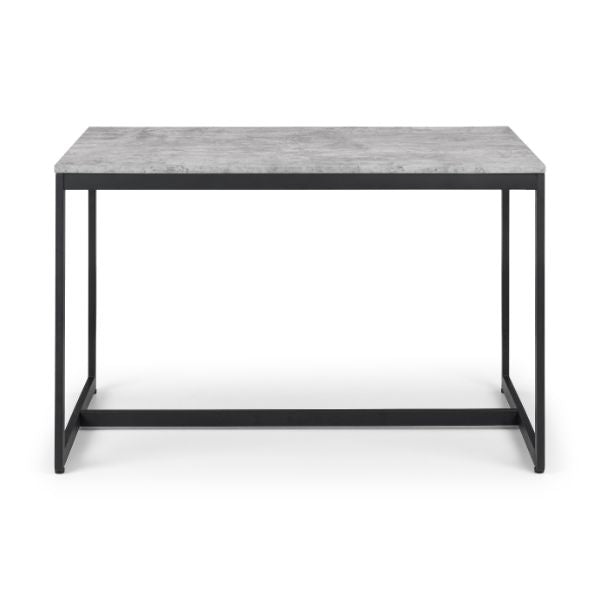 Staten Dining Table 1.2m Concrete - Julian Bowen  | TJ Hughes