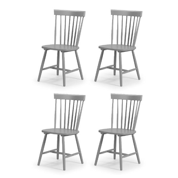Torino Chairs Set Of 4 Grey - Julian Bowen  | TJ Hughes