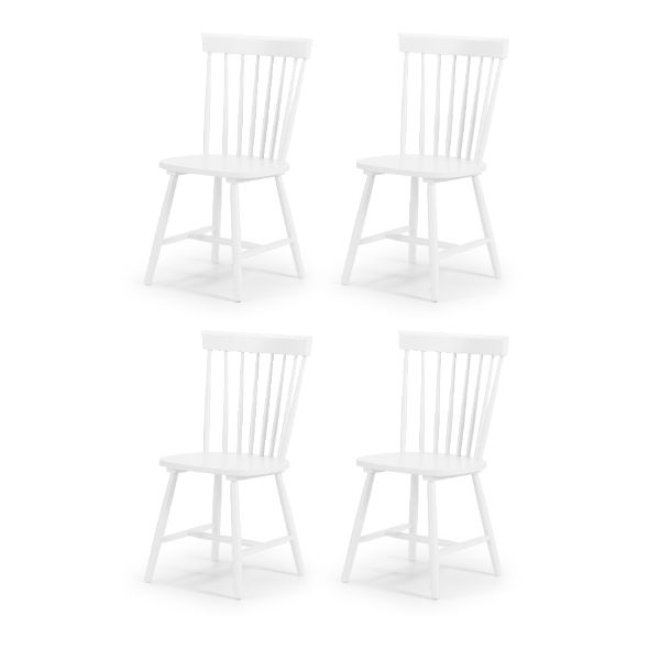 Torino Chairs Set Of 4 White - Julian Bowen  | TJ Hughes