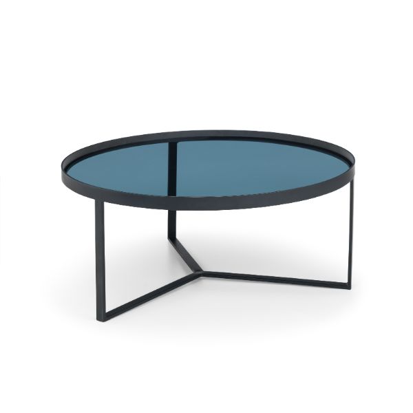 Loft Coffee Table 90cm Smoked Glass - Julian Bowen  | TJ Hughes