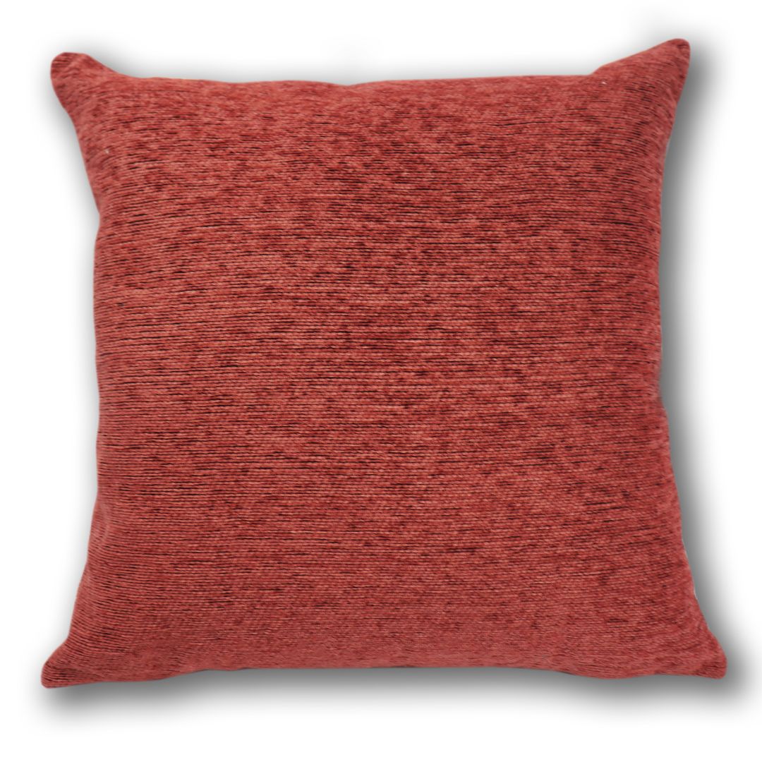 Chenille Terracotta Square Cushion 43 x 43cm - Portfolio  | TJ Hughes