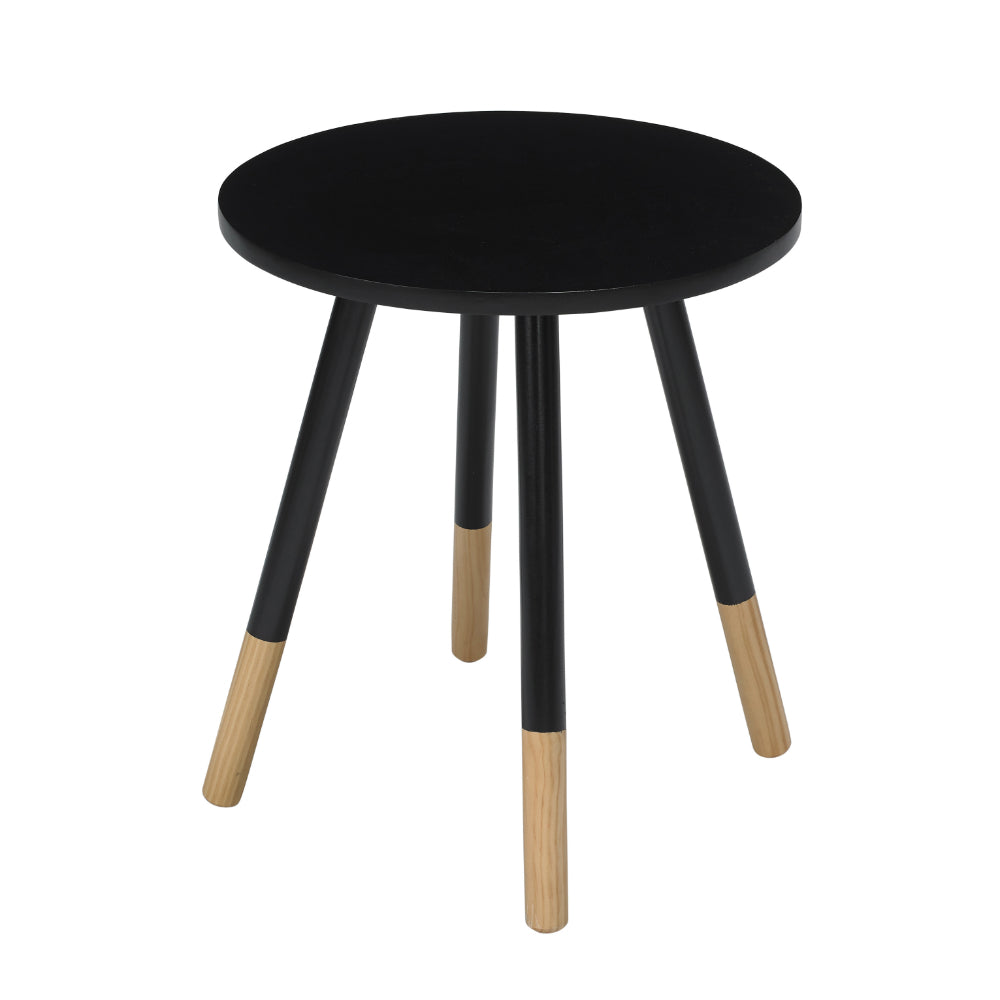 Costa Side Table 40x45x40cm - Black - LPD Furniture  | TJ Hughes