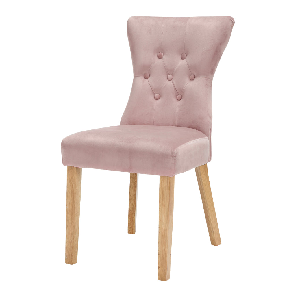 Naples Dining Chairs - Blush Pink - Set of 2 - LPD Furniture  | TJ Hughes