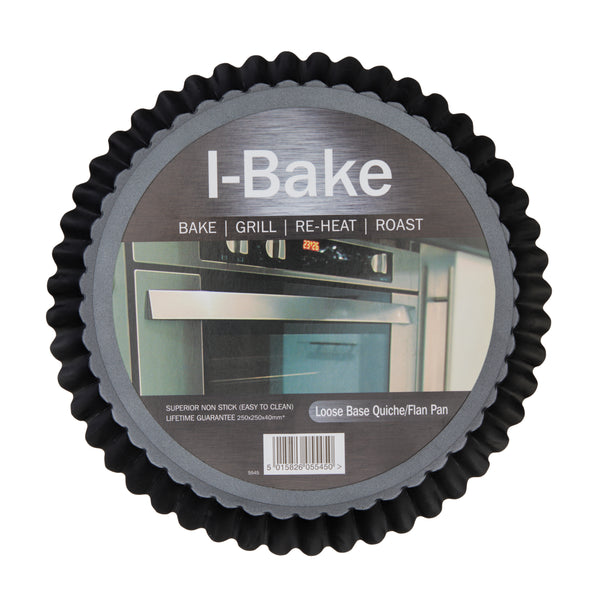 I-Bake Non Stick Loose Base Flan Pan  | TJ Hughes