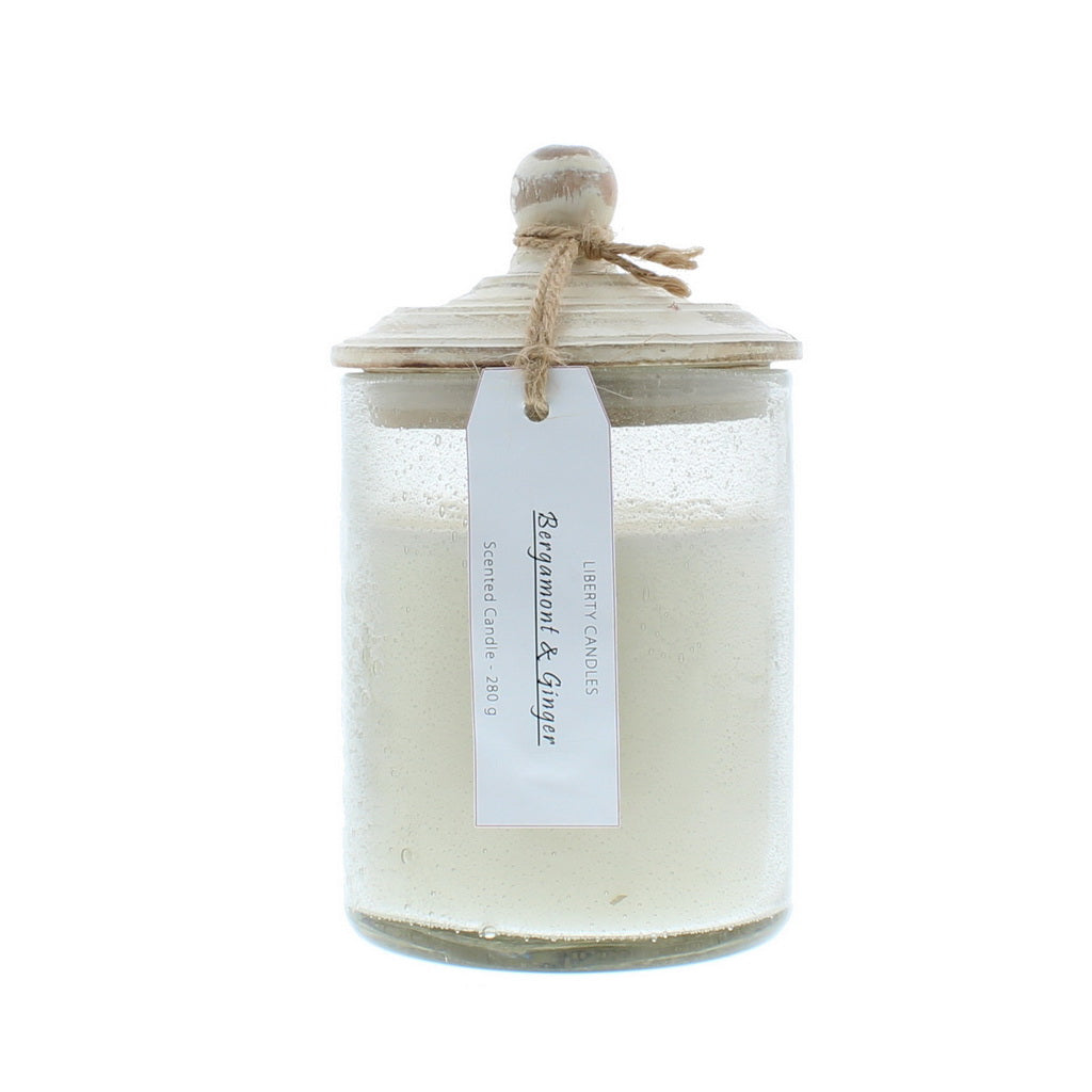 Liberty Candle Bergamot  Ginger Candle 280g - TJ Hughes