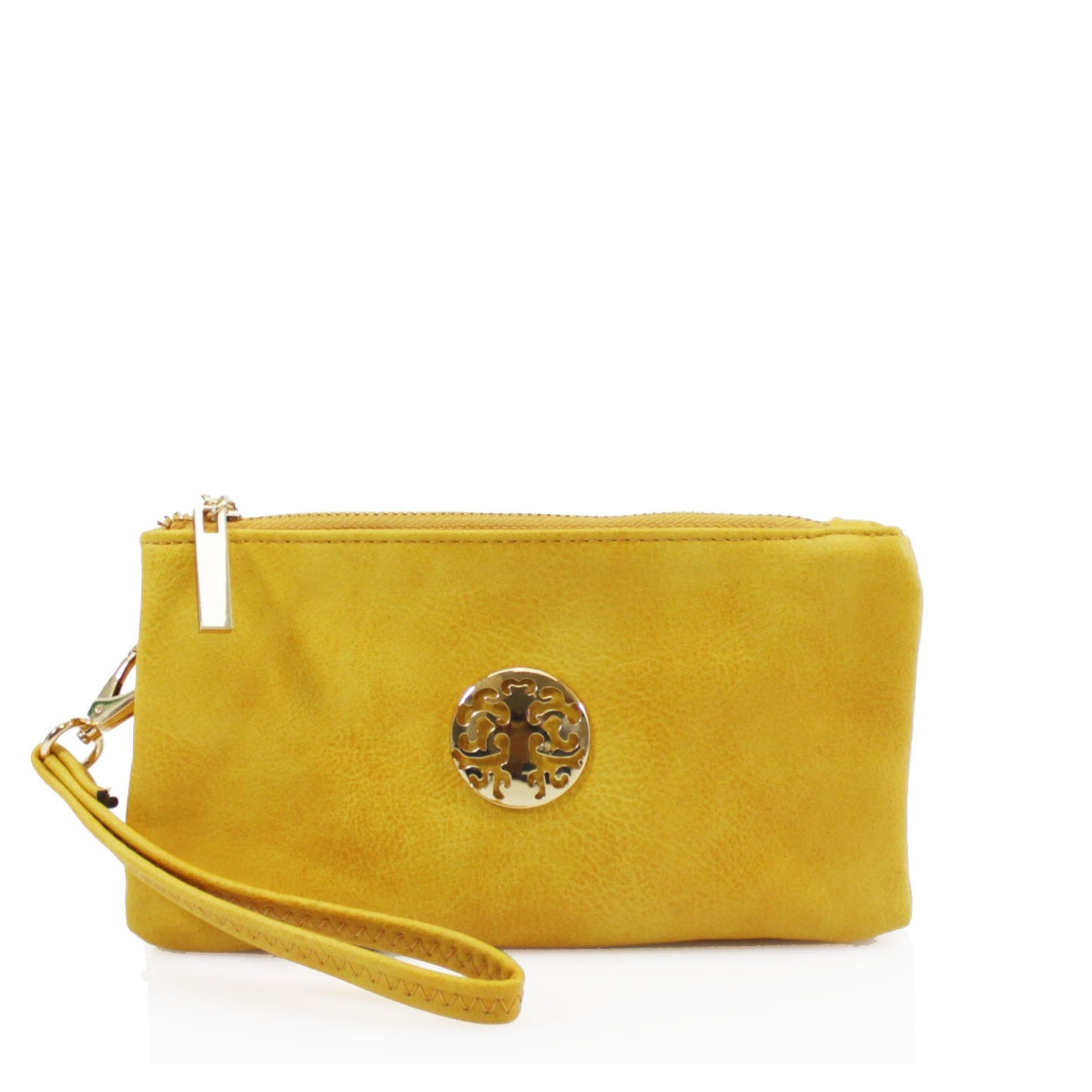 Wristlet Purse - Yellow - TJ Hughes Orange