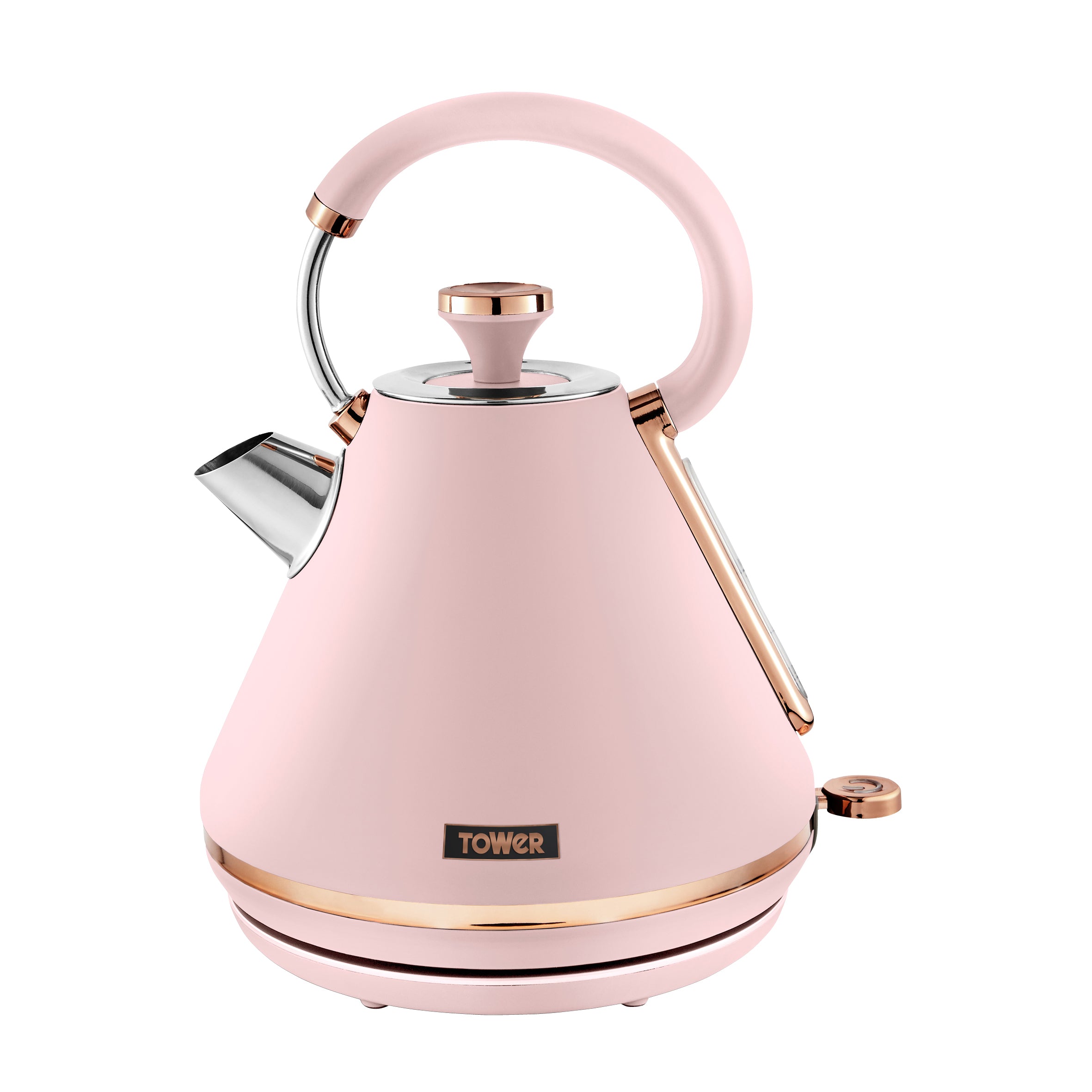 Tower Cavaletto 3KW 1.7 Litre Pyramid Kettle - Pink  | TJ Hughes