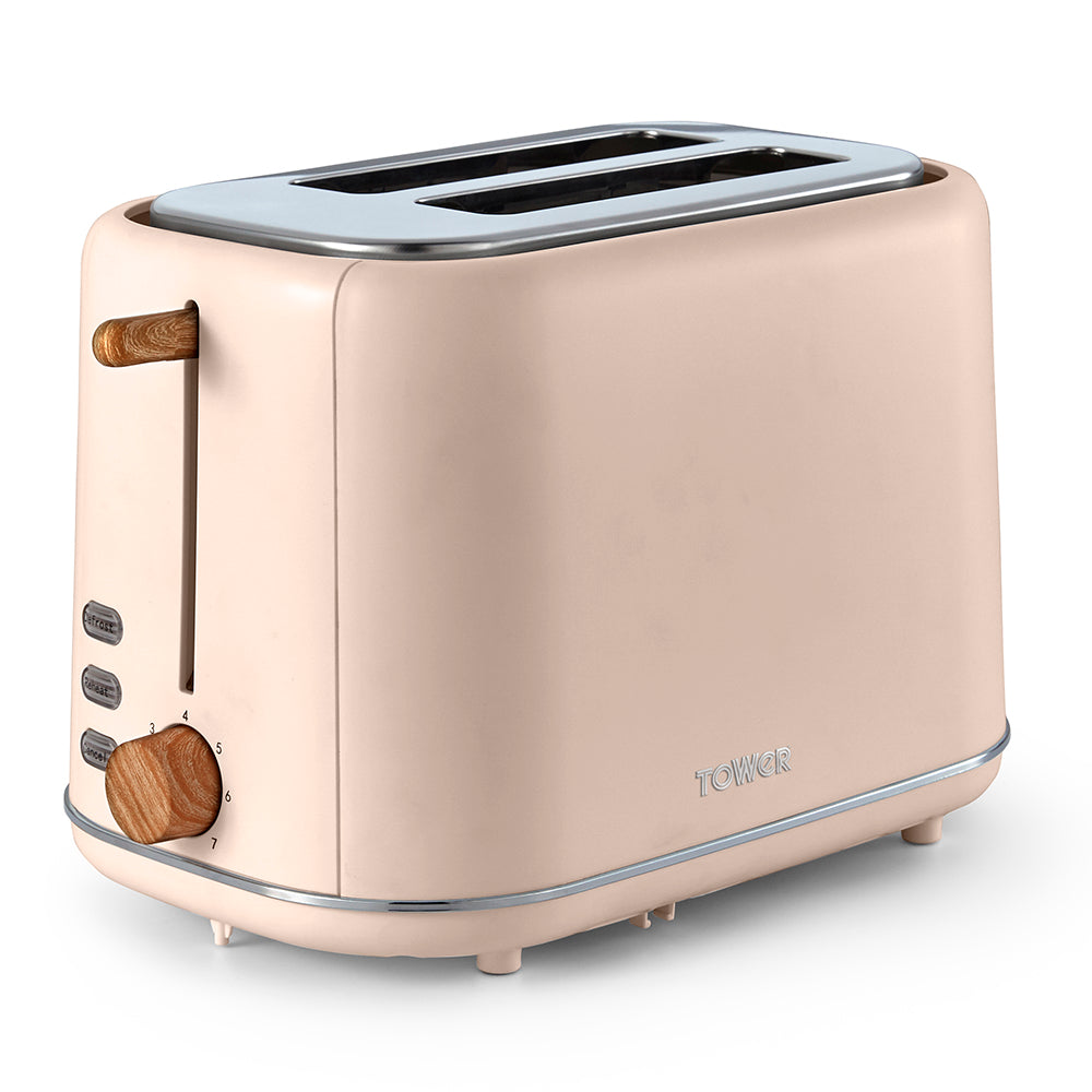 Tower Scandi 2 Slice Toaster - Pink  | TJ Hughes