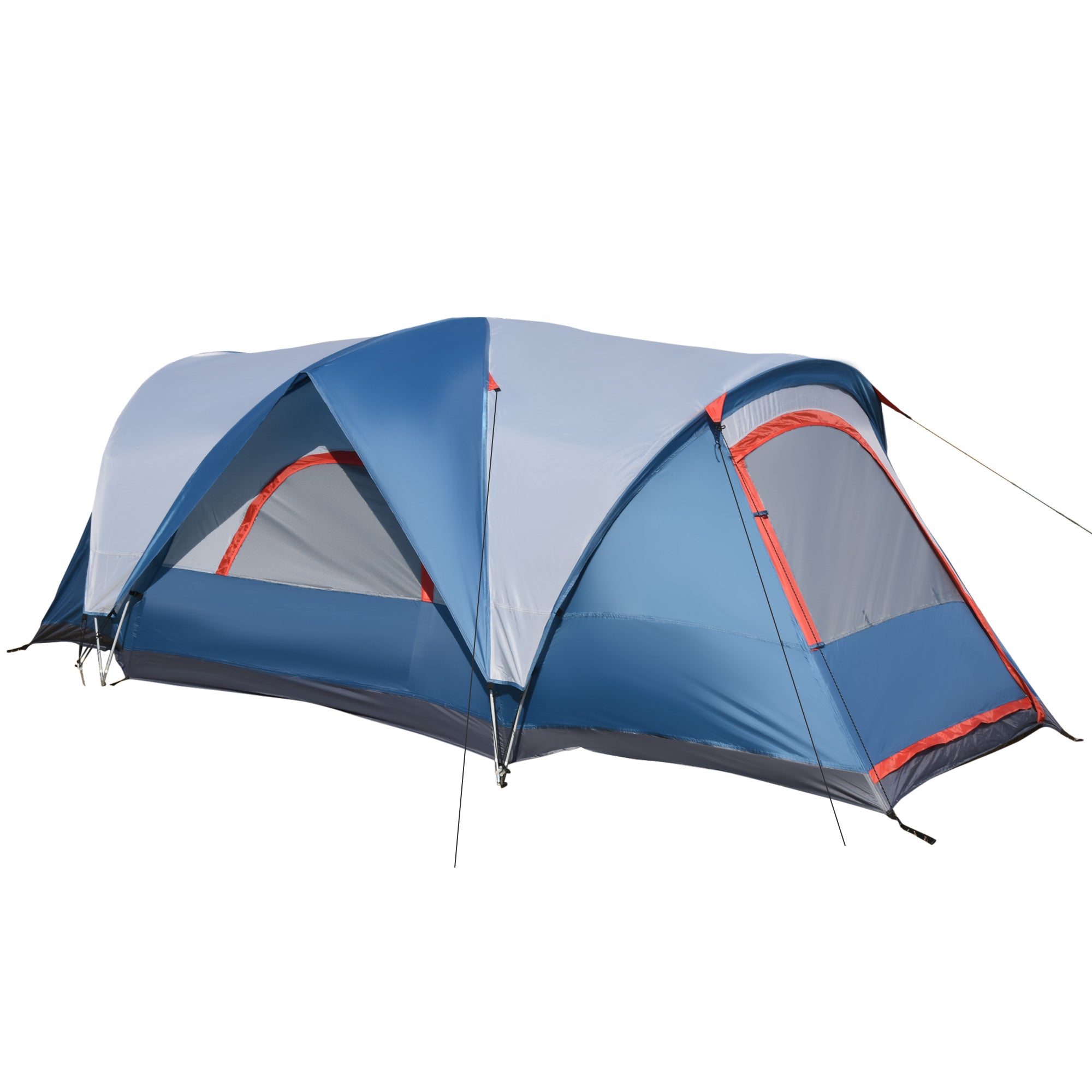 Outsunny 3-4 Persons Camping Tent w/ 2 Rooms - UV Protection - Water-Resistant  | TJ Hughes