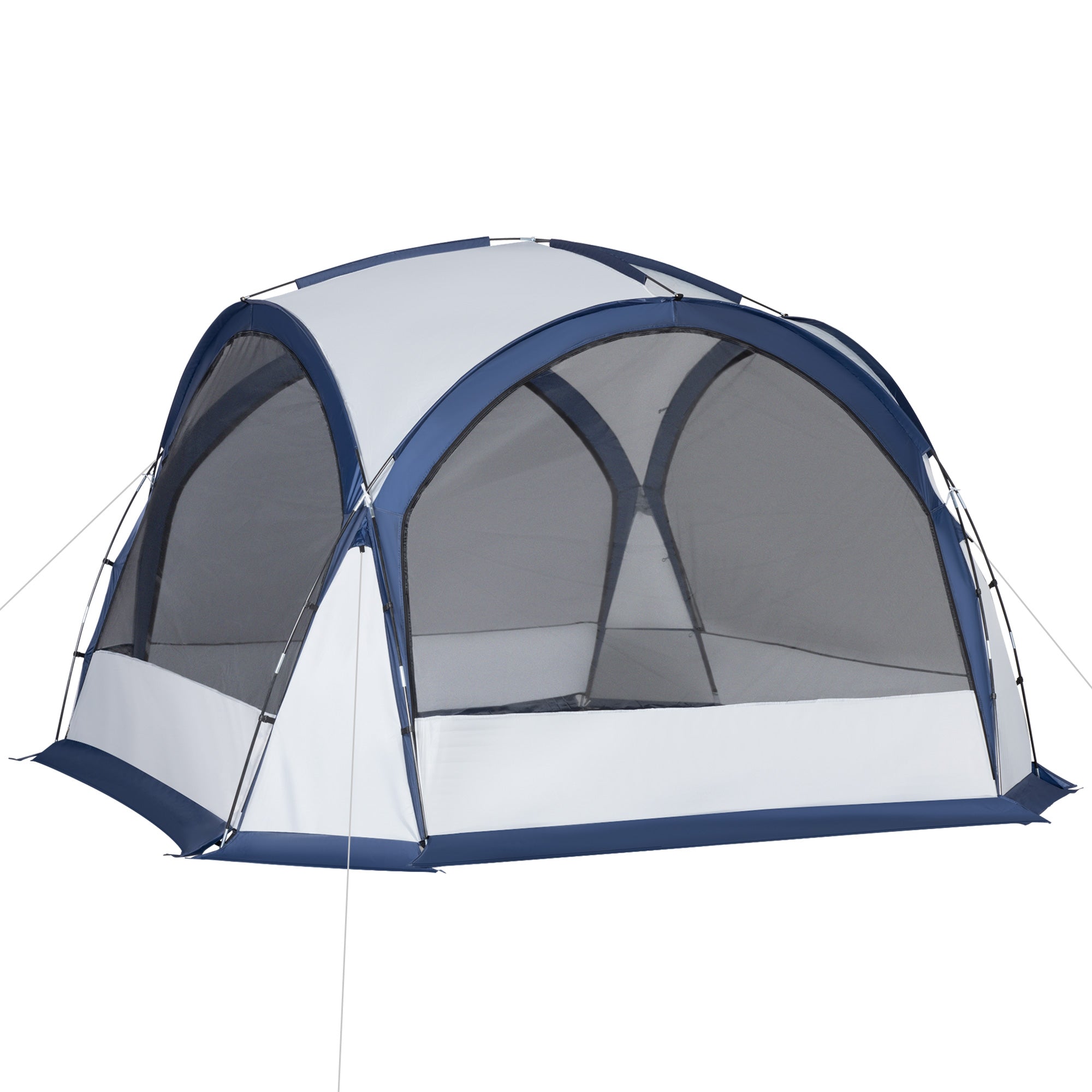 Outsunny Dome Tent for 6-8 Person Camping Tent w/ Zipped Mesh Doors Lamp Hook  | TJ Hughes