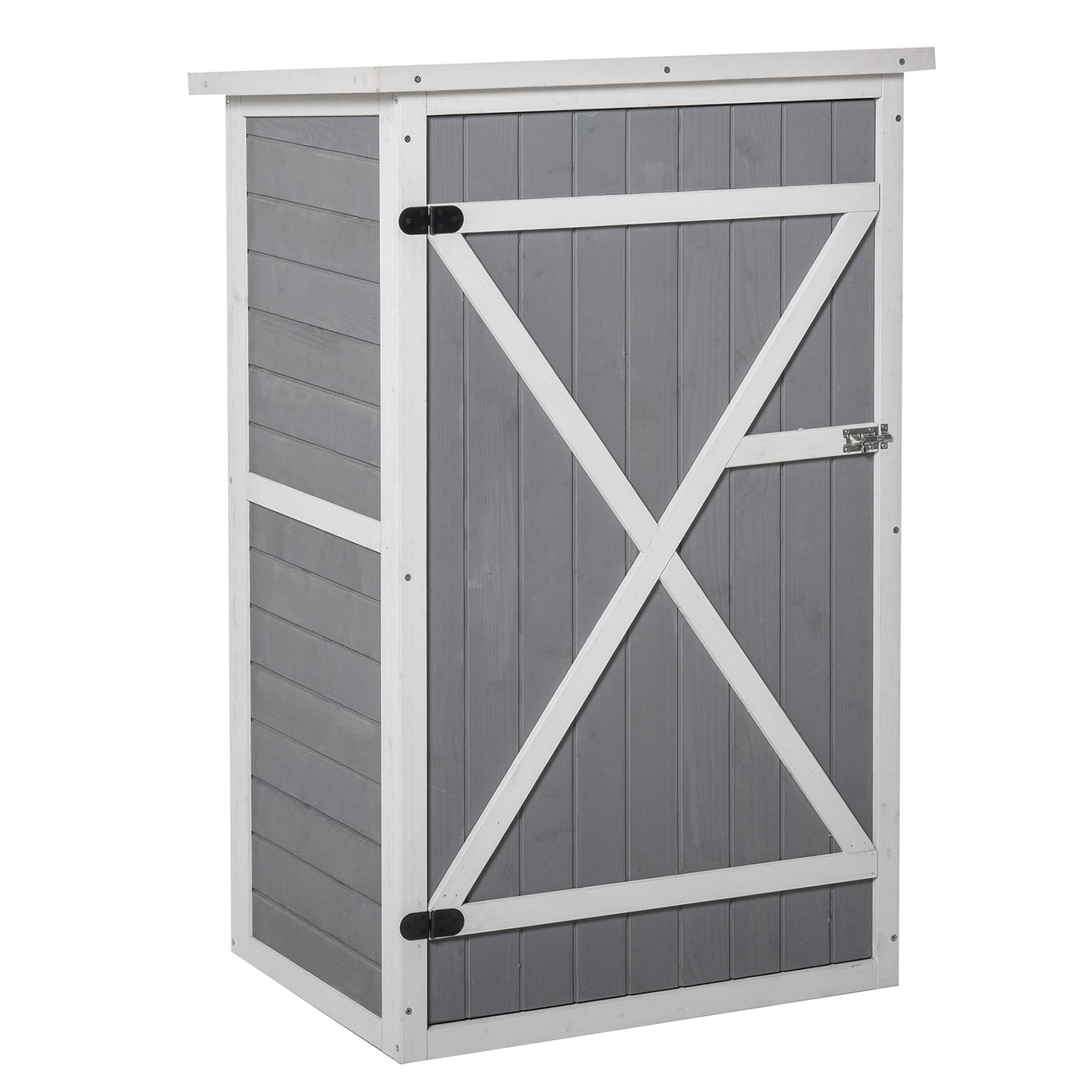 Outsunny Garden Storage Shed - Grey  | TJ Hughes