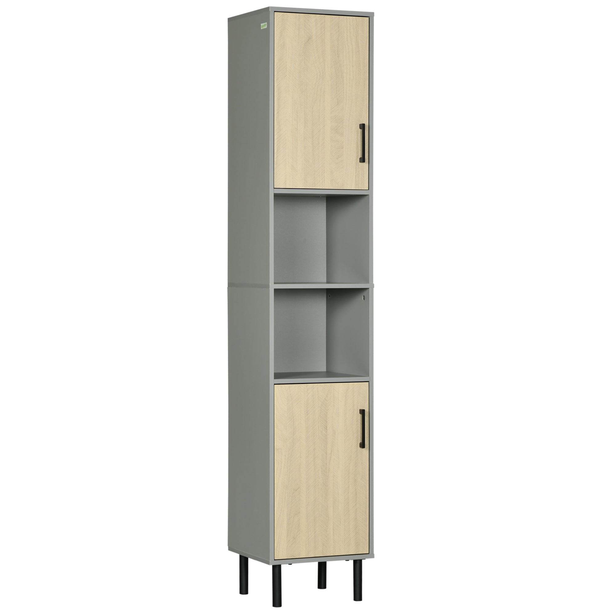 kleankin Tall Bathroom Storage Cabinet - Slim Floor Cabinet for Living Room  | TJ Hughes