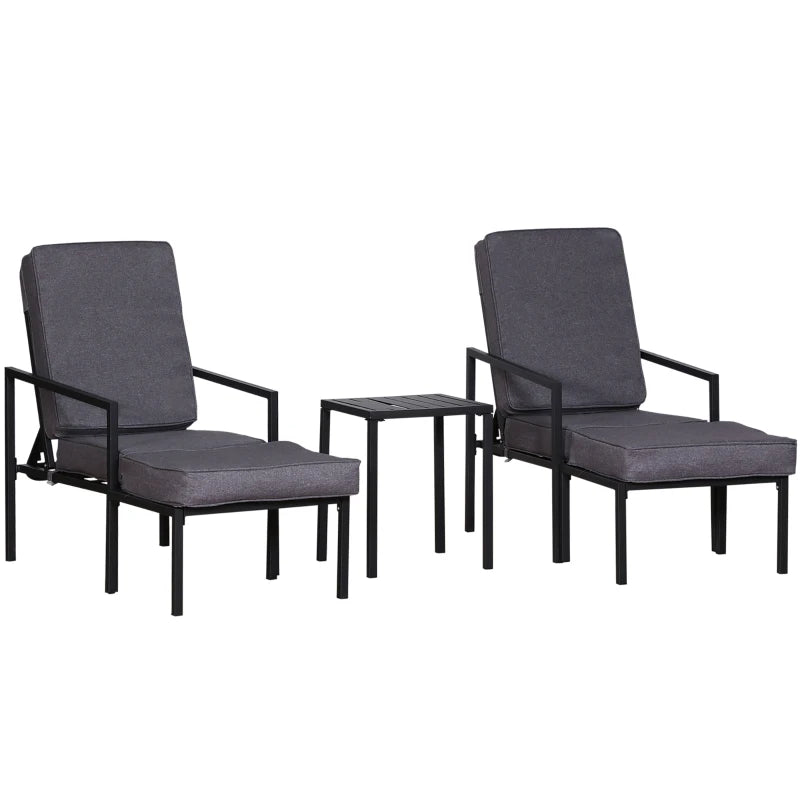 Outsunny Lounge Chair Set -  | TJ Hughes