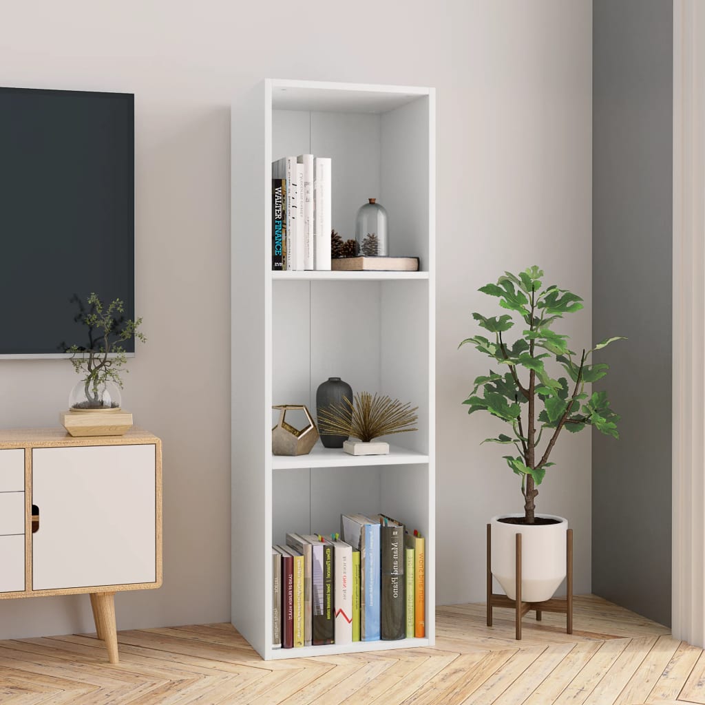 Er is een trend stijl Numeriek Boekenkast/tv-meubel 36x30x114 cm bewerkt hout wit – Meubel Meester