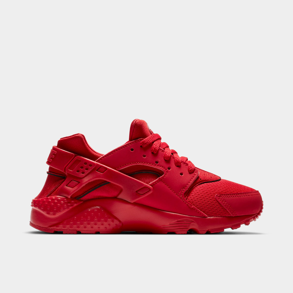 red and white huarache shoes