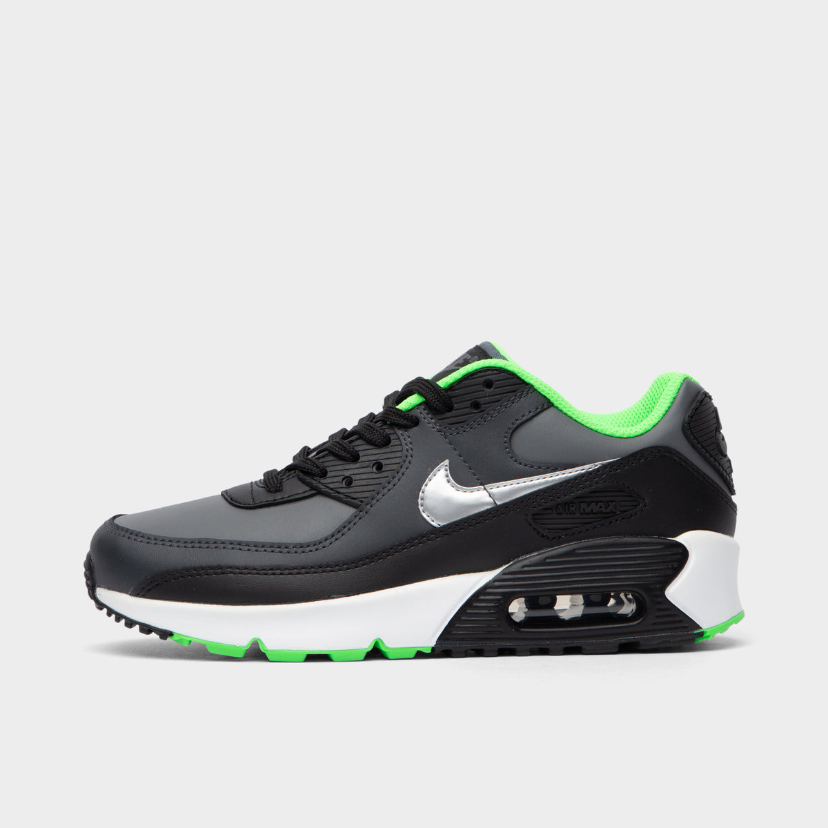 Nike Max 90 GS Black / Chrome - Dark Smoke Grey JD Sports Canada