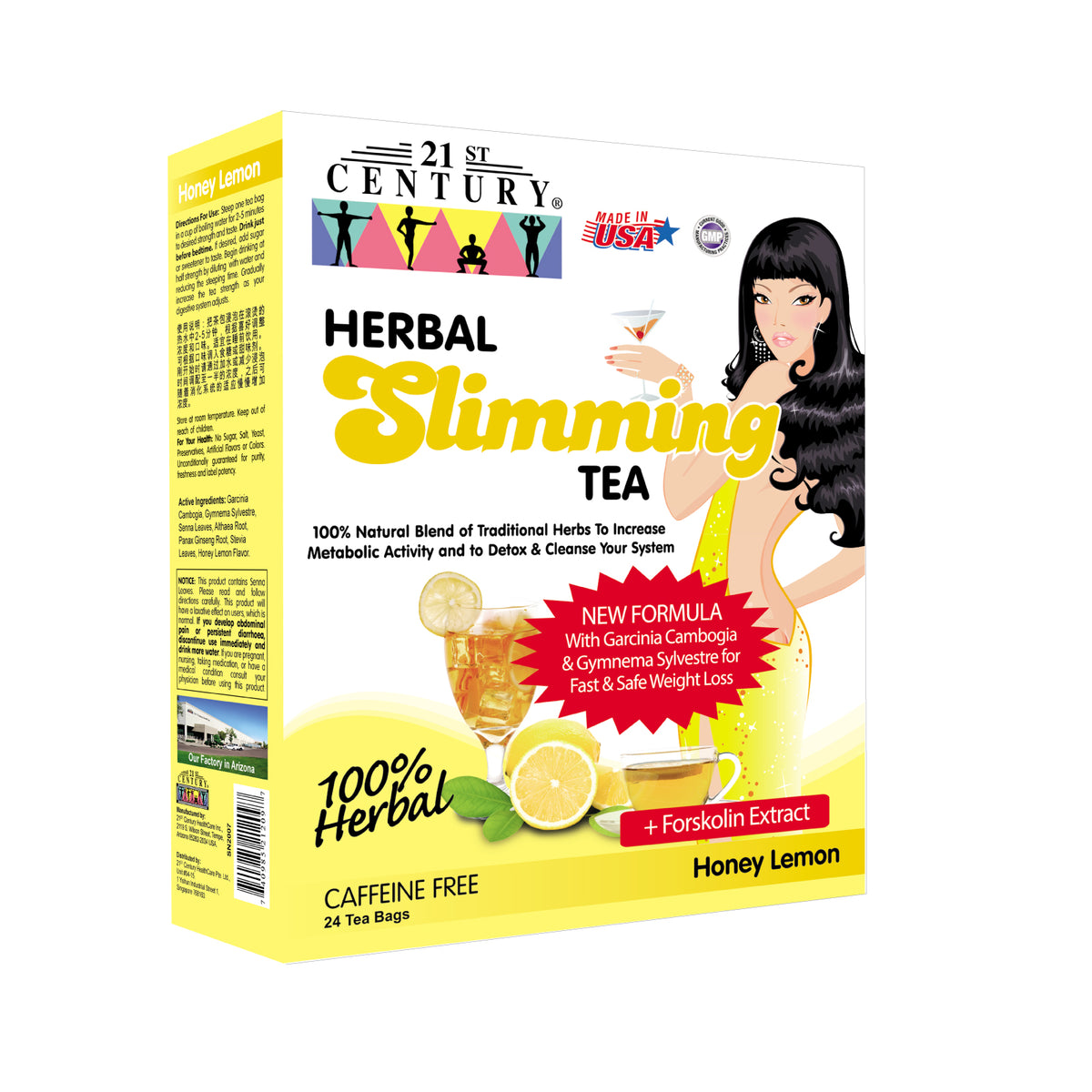 Herbal Slimming Tea Honey Lemon Gcandgs 24s 9845