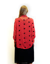 Larosela Dotted Thin-Layer 3/4 Sleeve Cardigan