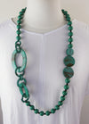 Beads Discs Oval Loops Sweater Chain