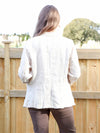 Larosela Thin Stripe Cotton Linen Jacket