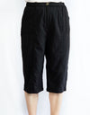 Stretch Elastic Waist Casual Pants with Side Pockets