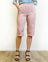 Stretch Elastic Waist Casual Pants with Side Pockets