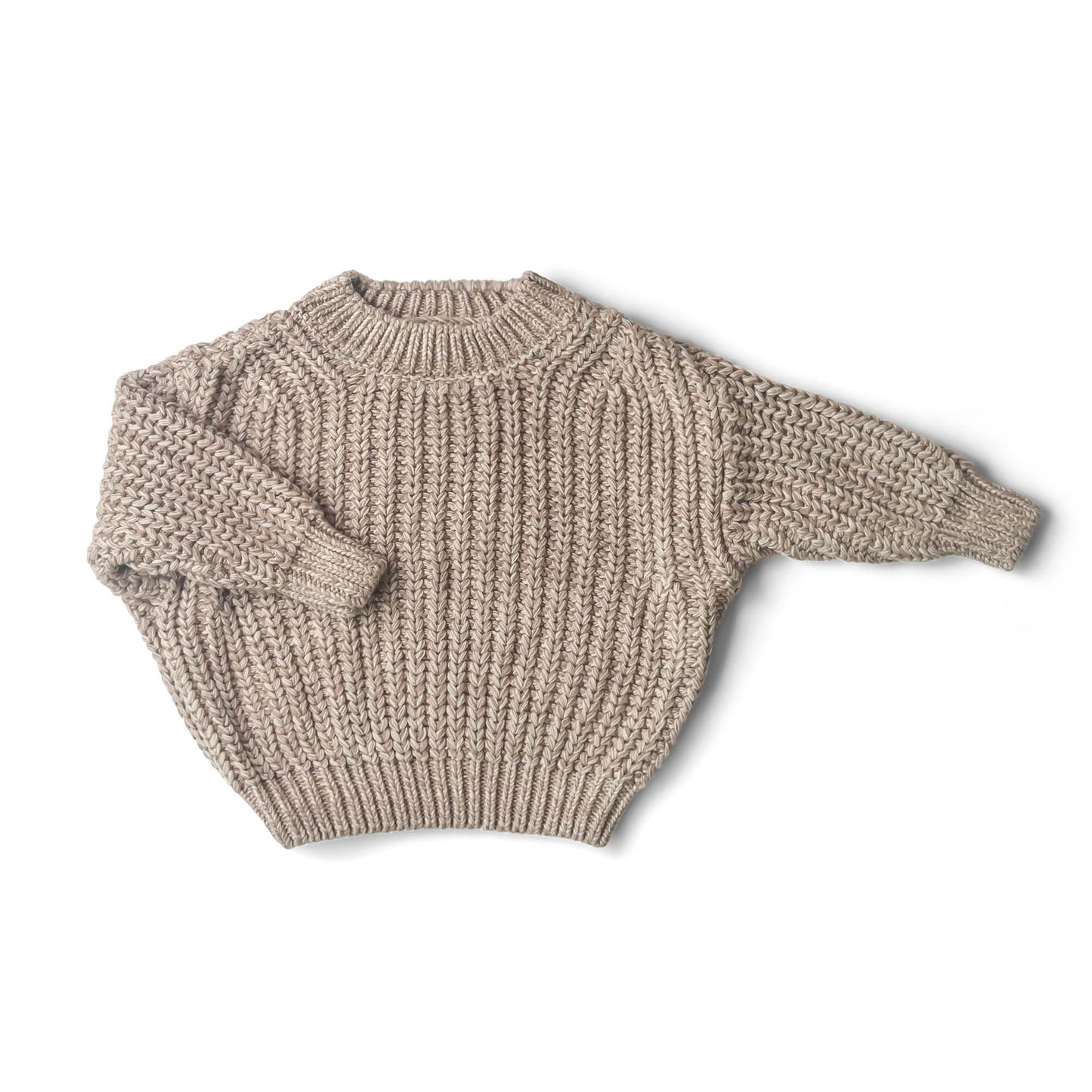 Organic Cotton Chunky Knit Sweater Pecan