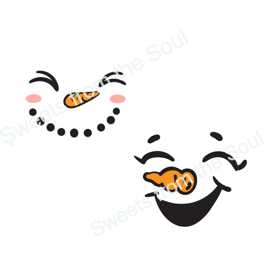 16 Pieces Snowman Face Stencils Templates Reusable Kids Stencils