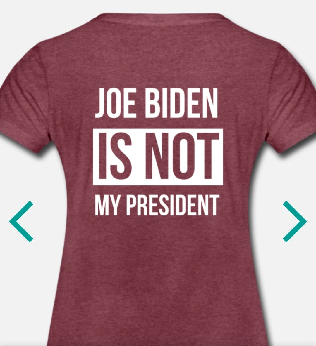 Joe Biden Is Not My President Tee Short-Sleeve Unisex T-Shirt