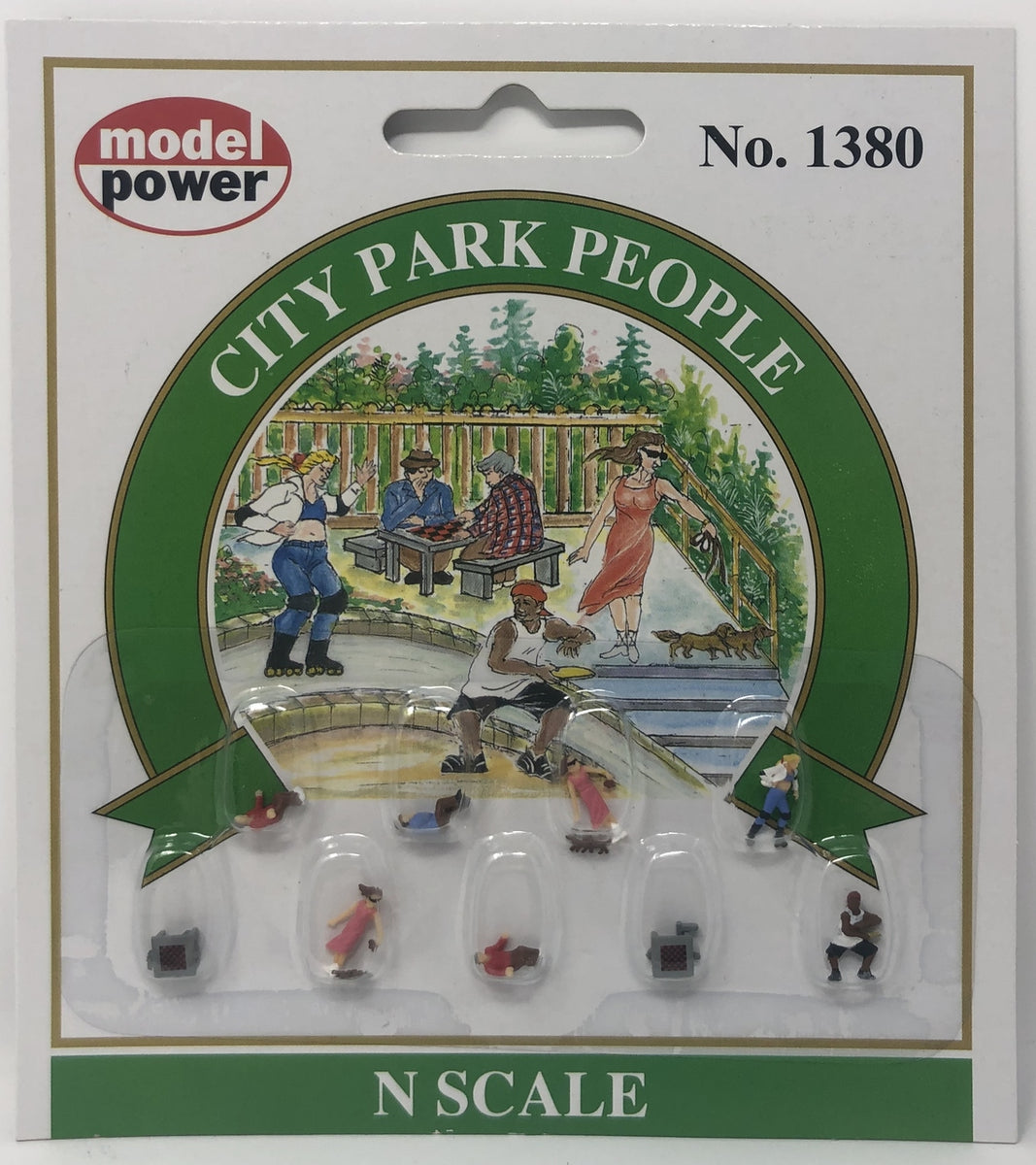 CITY PARK PEOPLE NEW MODEL POWER #1380 N SCALE PEOPLE