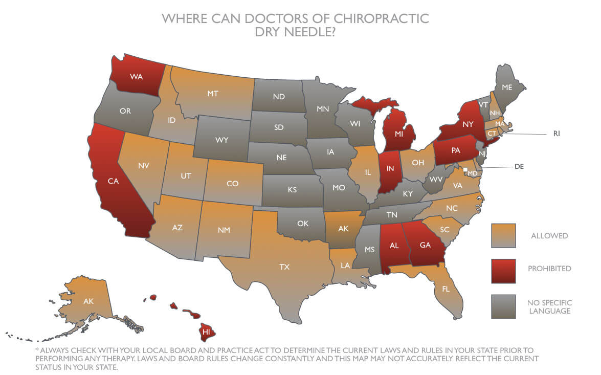 Chiropractic Dry Needling Map