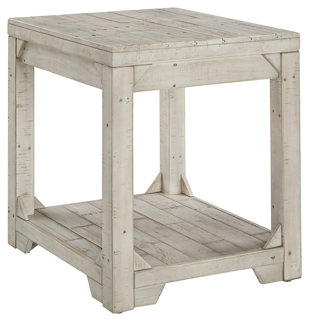 whitewash end table sets