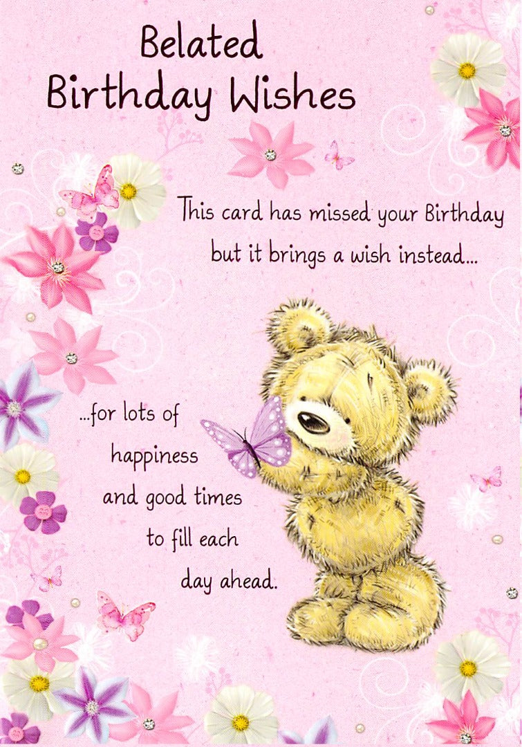 Belated Birthday - Greeting Card - Multi Buy - Free P&P – Made To ...