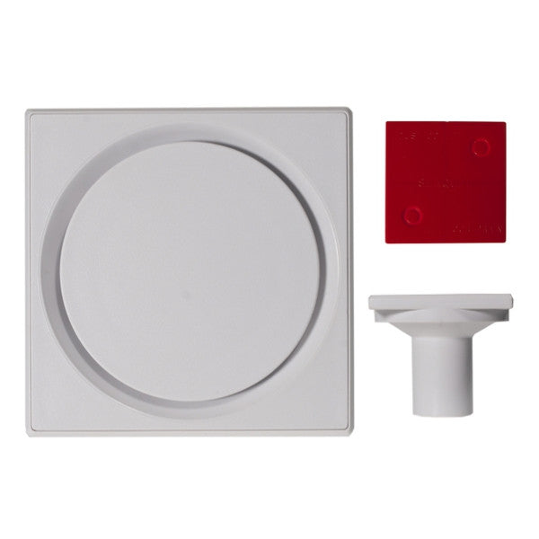 WetFloor Grate & Waste White 50mm