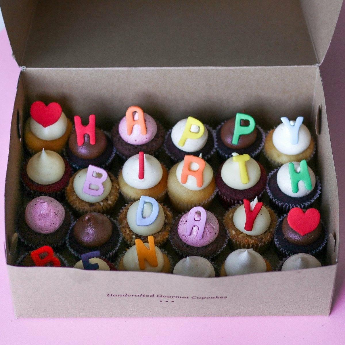 Happy Birthday Theme 3 Cupcakes