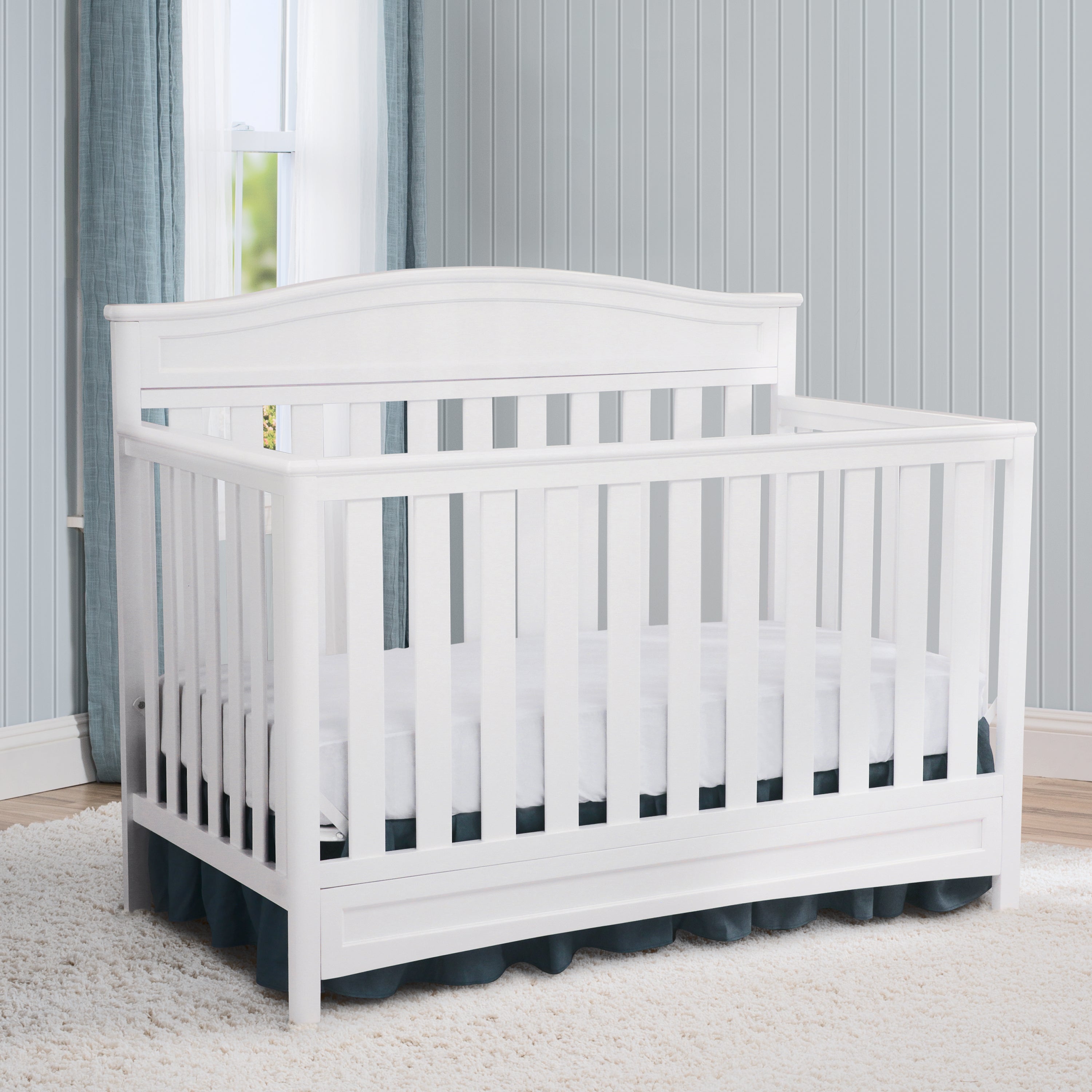 double bed with baby cot