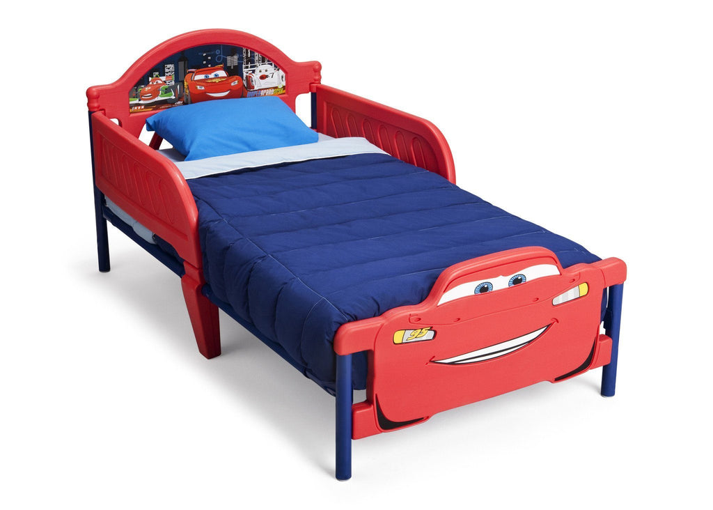 plastic toddler bed with mattress