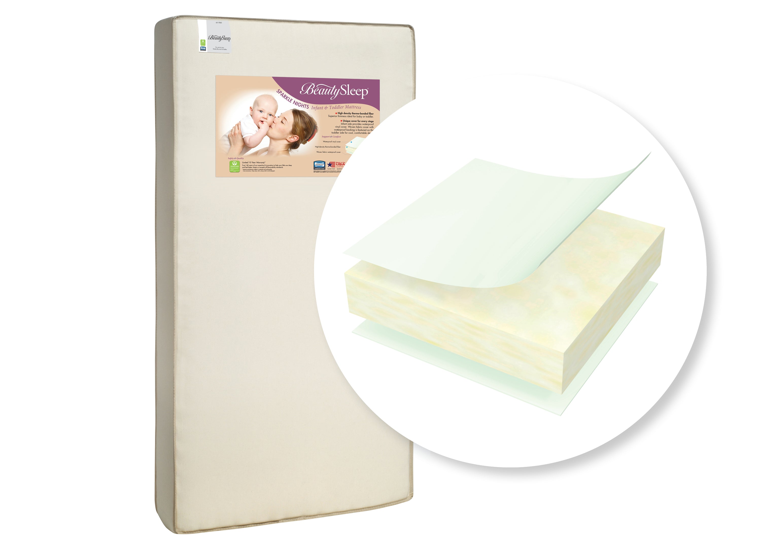 simmons sleep safe crib mattress cover