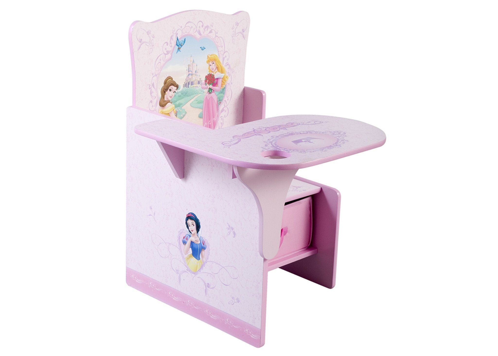 disney princess chair desk with storage bin by delta children