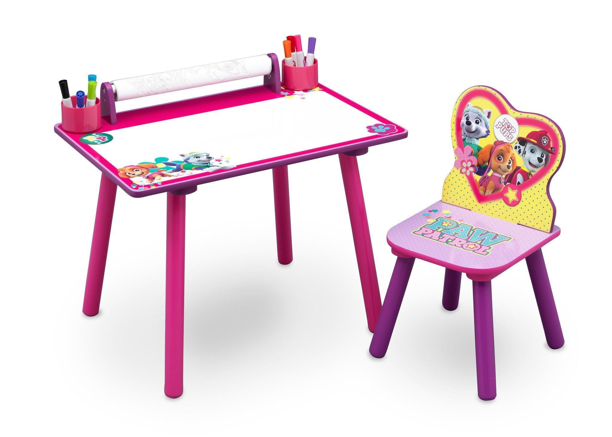 paw patrol table and chairs girl