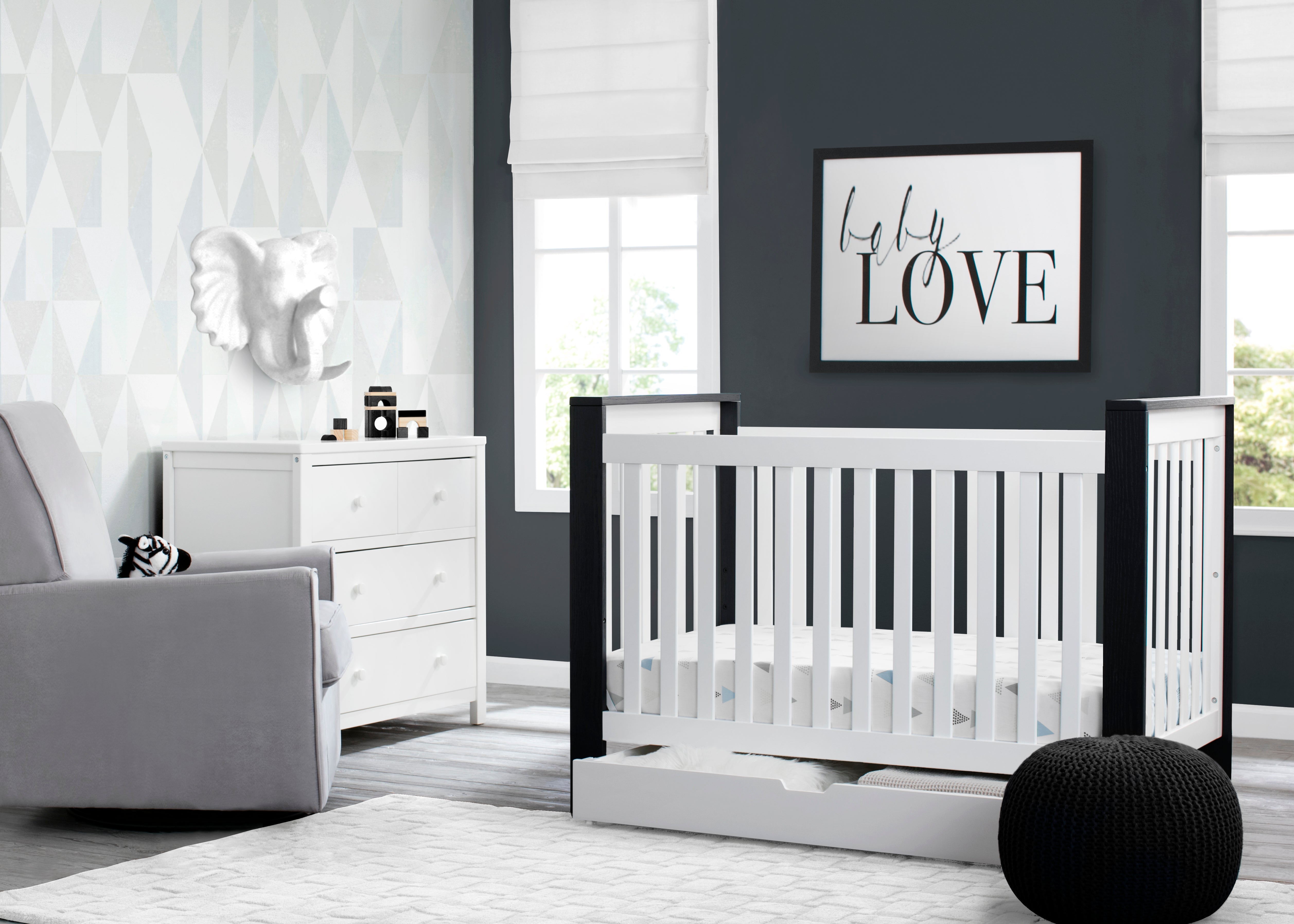 crib with under storage