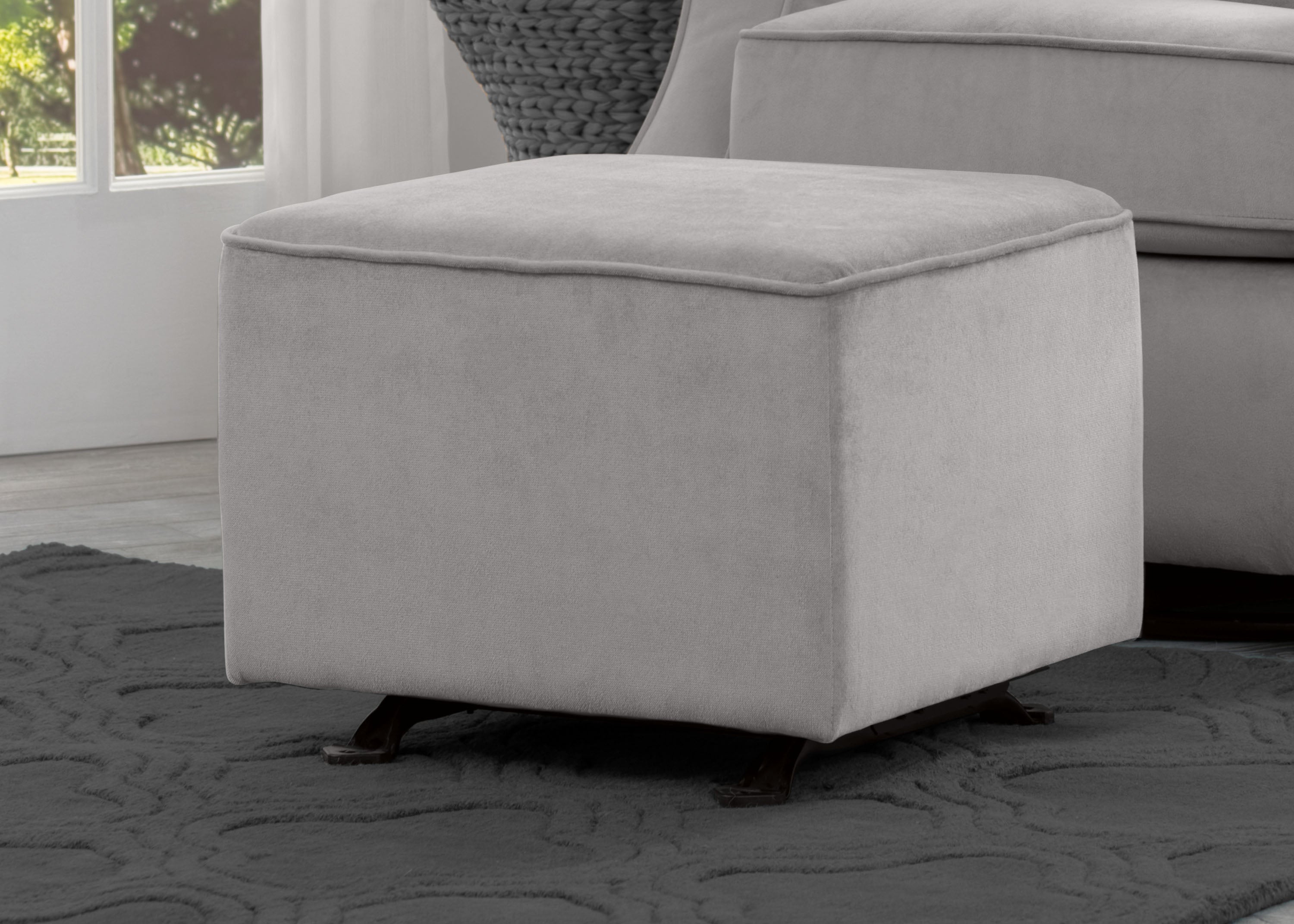 Landry Nursery Gliding Ottoman | Delta 