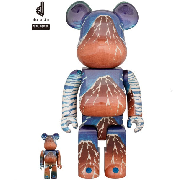 BE@RBRICK 葛飾北斎「神奈川沖浪裏」 100％ & 400％-