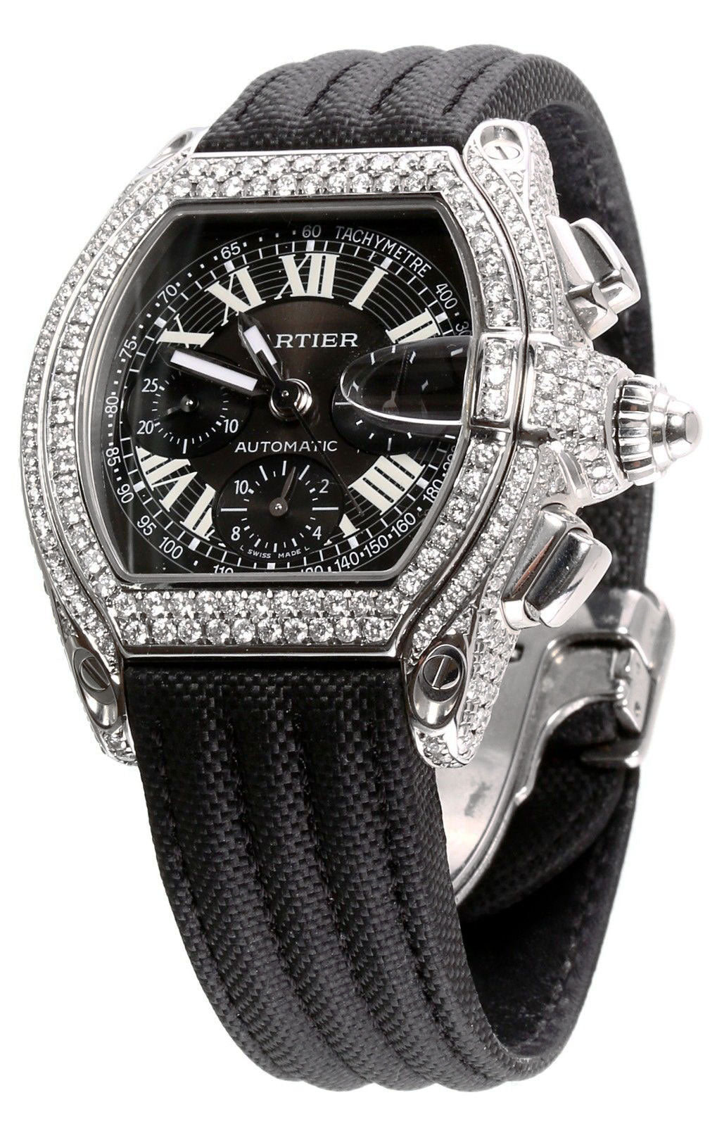 cartier roadster with diamonds