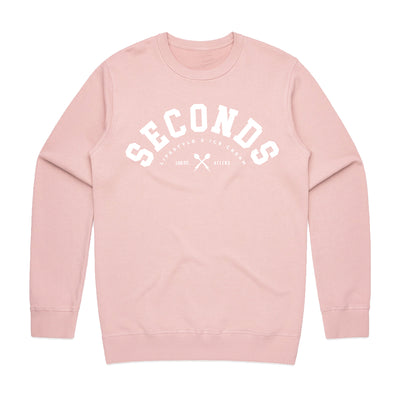 Live Fit Apparel and Afters Ice Creams BFS SECONDS CREWNECK - CORAL - LVFT