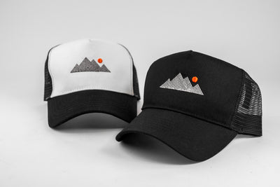Mountain Trucker Cap - Black/White