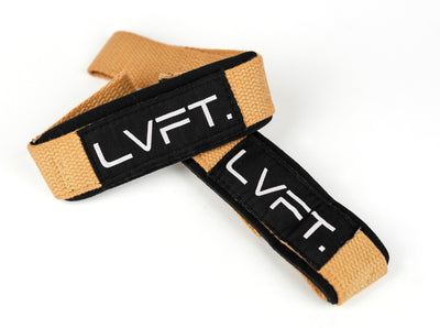 Live Fit Apparel Lifting Straps - Tan - LVFT
