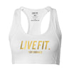 Live Fit Apparel Gold Edition Sports Bra - White - LVFT 