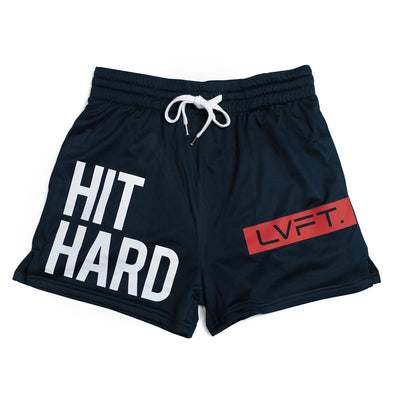 Hit Hard Mesh Kick Boxing Shorts - Navy