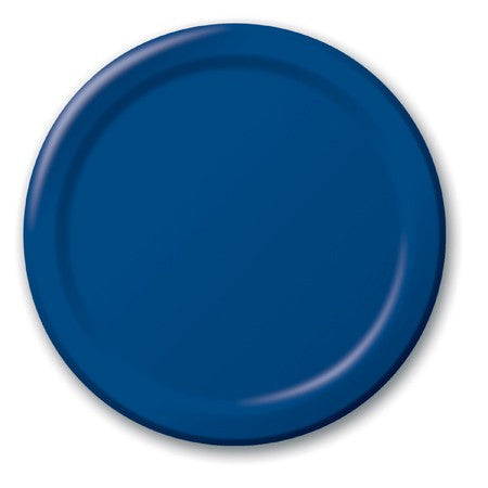 navy paper plates